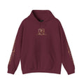 Timeless Designs Logo Hoodie — Elegant Pullover with Gold Crest