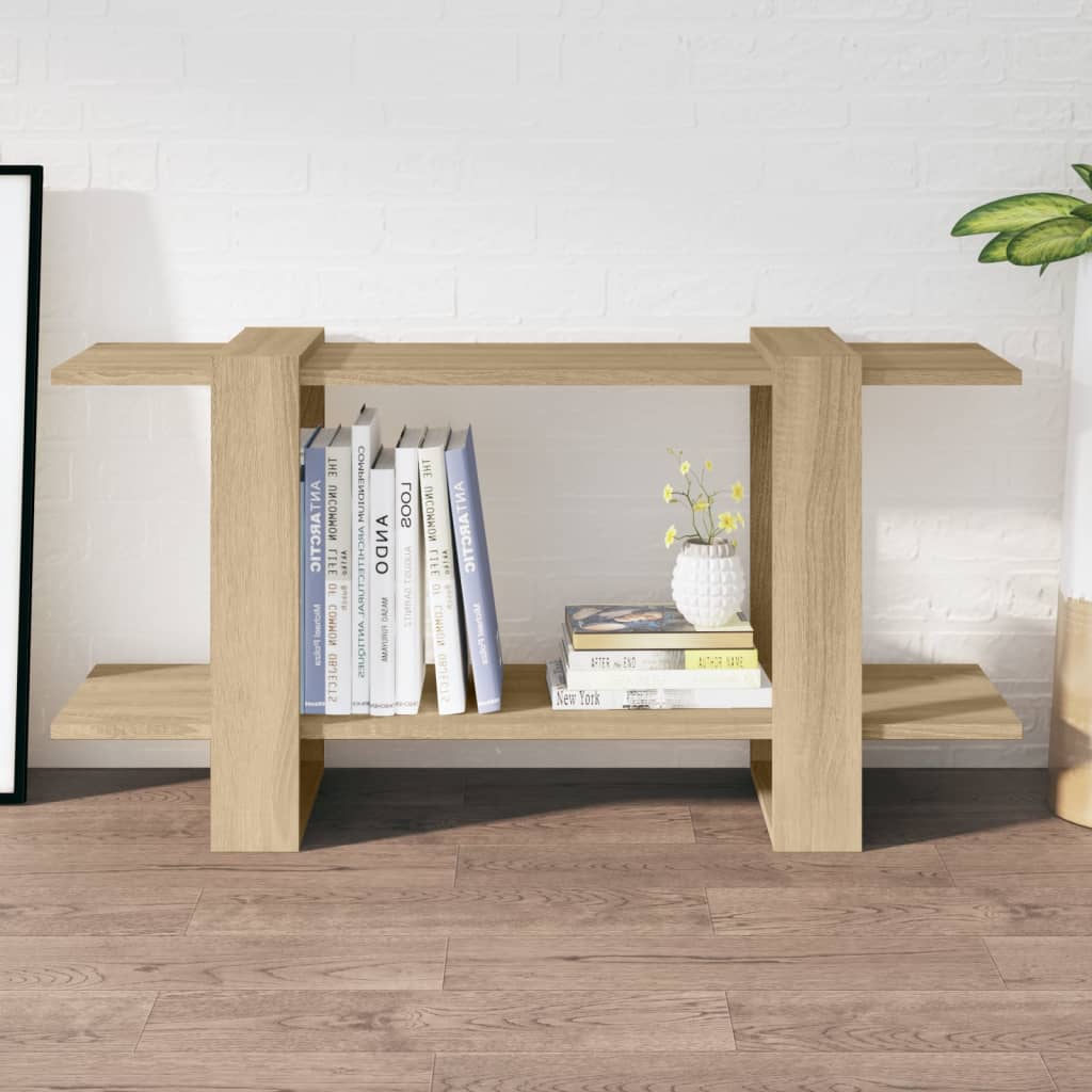 NNEVL Book Cabinet Sonoma Oak 100x30x51 cm Engineered Wood