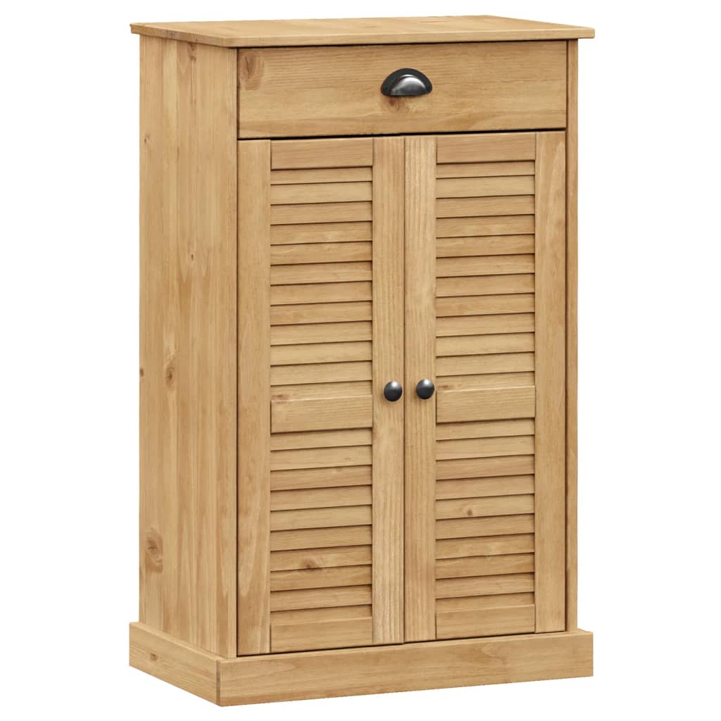 vidaXL Shoe Cabinet Shoe Storage Organizer with Doors VIGO Solid Wood Pine